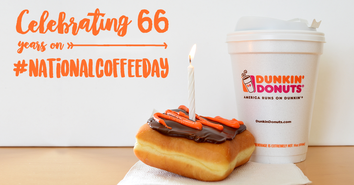 Dunkin’ Donuts Celebrates National Coffee Day with 66 Cent Medium Hot